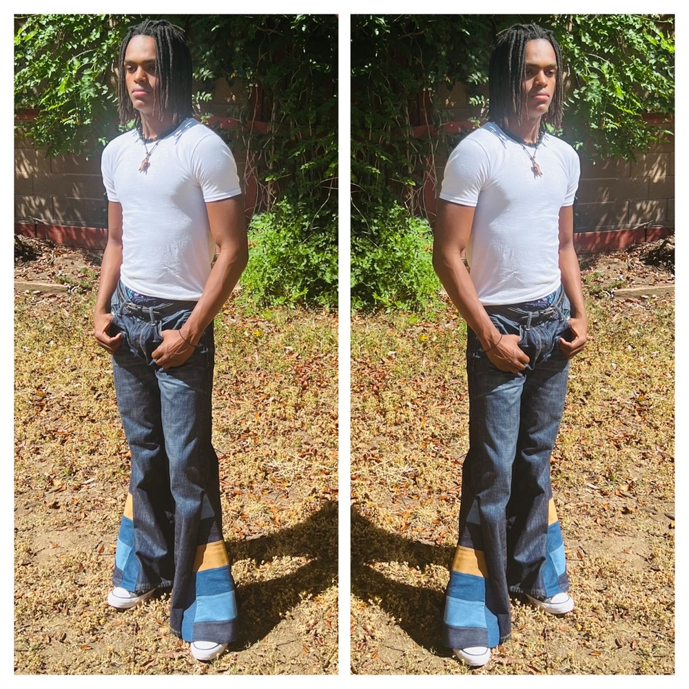 COPY - Bell Bottom Jeans Limited Edition Custom made UPCYCLED